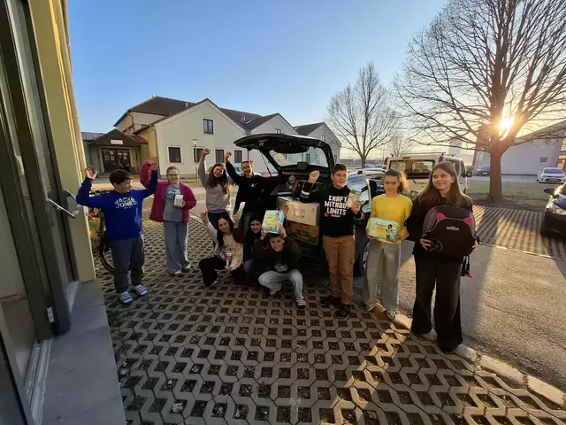 Schüler der NMS Harmannsdorf sammelten für armutsgefährdete Familien. | Foto: NMS Harmannsdorf