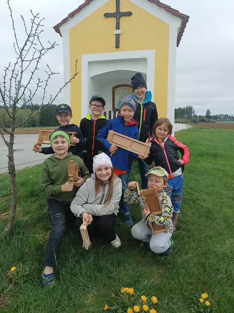 In Wiederfeld (Gemeinde Waidhofen/Thaya-Land): Katharina, Moritz und Benedikt Fasching, Raphael und Valentin Maier und Alexander, Konrad und Johanna Ramharter | Foto: privat