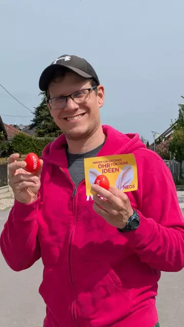 Die NEOS Gänserndorf haben in der Osterwoche, Ostereier und Nester verteilt. | Foto: NEOS