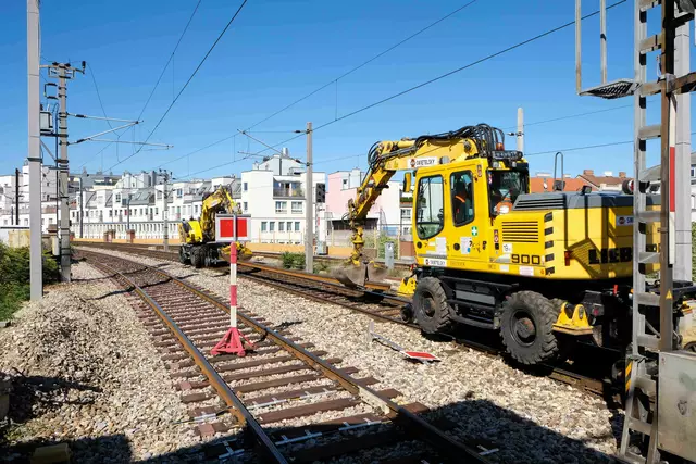 Die Gleise der S45 werden ab 28. April modernisiert und erneuert.  | Foto: ÖBB/Christian Zenger