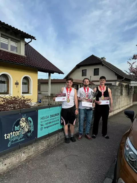 Kevin und Engelber Daurer und Lukas Burgstaller. | Foto: Daurer