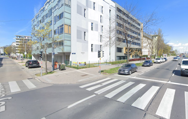 Der geflüchtete Fahrer konnte hier gegen 4 Uhr in der Donaustadt endlich geschnappt werden. (Archiv) | Foto: Screenshot Google Maps