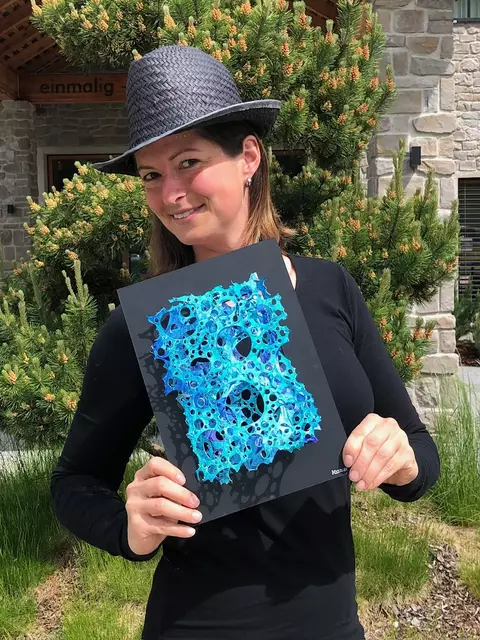 Marlene Loidl stellt ihre 3D-Kunst ab 7. Mai im Goiserer Gemeindeamt aus. | Foto: Loidl
