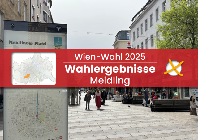 So hat der Bezirk Meidling bei der Wien-Wahl 2025 gewählt. | Foto: Michael Marbacher/Diewald/MeinBezirk