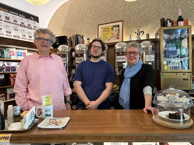 Schönbergers Caffè Bar feiert zehnjähriges Jubiläum. Den "ältesten Coffee Shop Wiens" gibt es aber noch viel länger. | Foto: Nathanael Peterlini/MeinBezirk