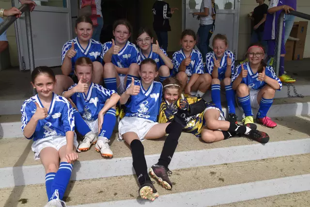 Die Großpetersdorfer Kickerinnen belegten Platz vier. | Foto: Michael Strini