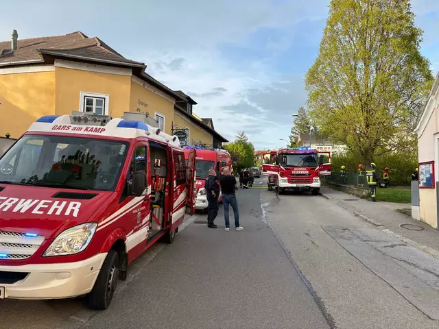 Acht Feuerwehren aus der Region, darunter die Wehren aus Horn, Etzmannsdorf, Kamegg, Maiersch, Nonndorf, Thunau und Zitternberg, rückten zum Einsatzort aus. | Foto: Jochen Schmid