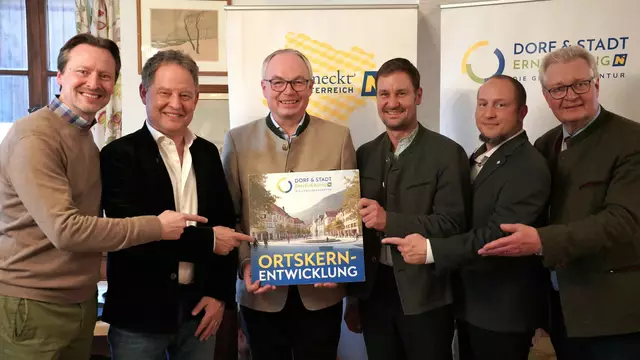 Gelungene Reise: Stephan Pernkopf mit Rainer Handlfinger, Florian Schneider, Stefan Kammergruber, Martin Alexy und Christoph Kainz. | Foto: Foto: Wendl/Dorn