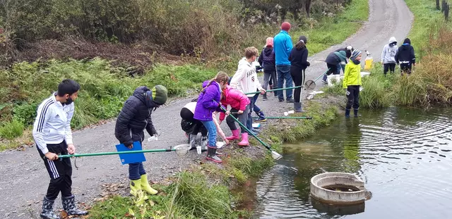 In der Volksschule St. Veit wurde das Element Wasser in- und outdoor behandelt. | Foto: Katja Pagitz