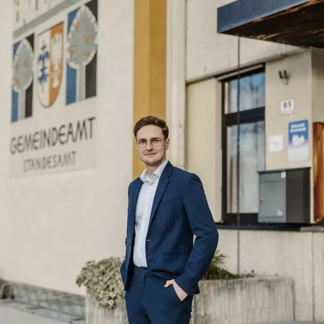 Alexander Leutgeb, Baumgartenberg, ist der jüngste Bürgermeister von Oberösterreich. | Foto: MecGreenie