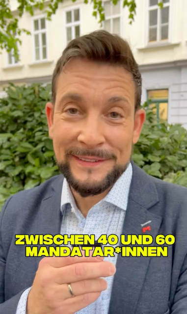 "Wählen gehen ist sexy!", meint Rumelhart. | Foto: Screenshot markusrumelhart/MeinBezirk