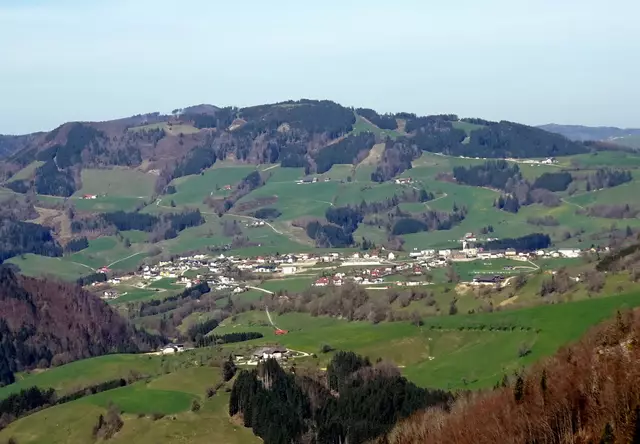 Schöner Blick auf Maria Neustift
