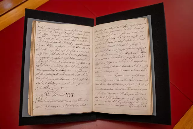 „Instruktionen für die Hofkammer“ aus dem Jahr 1717. | Foto: Gilian Scharf