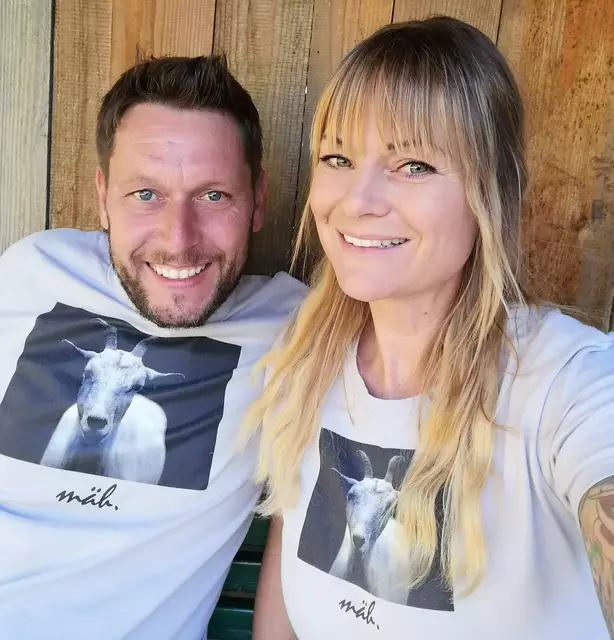 Mit Lebensgefährte Hermann teilt sich Jasmin die Aufgaben auf dem Hof.