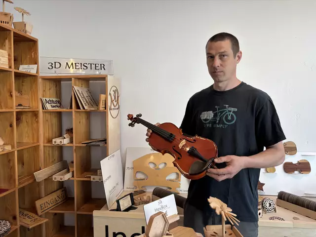 Geigenbaumeister Cölestin Julius Kober verbindet in Oberpullendorf traditionelle Handwerkskunst mit moderner Technologie. | Foto: Rosenberger