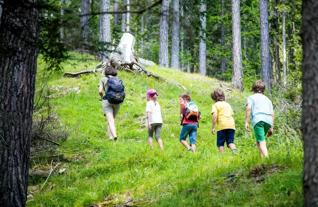 Am Weg zur Bleiweißgrube, gemeinsam mit dem Plodererkreuz eine echte Familienabenteuerwanderung im Naturpark Mürzer Oberland. | Foto: Renate Wiltschnigg