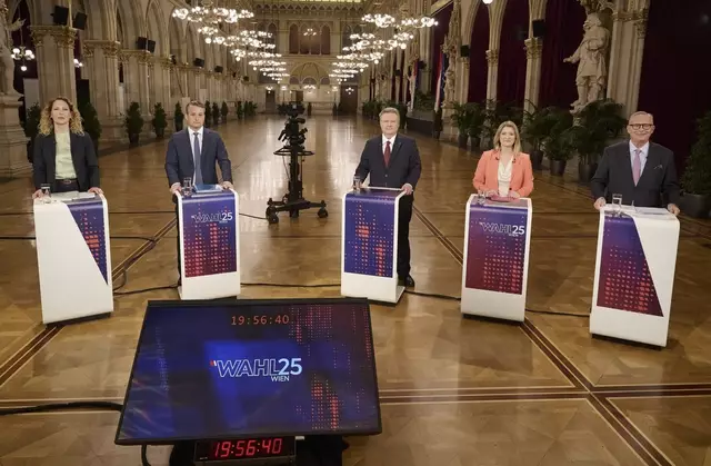 Wien-Wahl 2025: Das ist die erste Wahltrend-Prognose. (Archiv) | Foto: APA/ORF/KLAUS TITZER