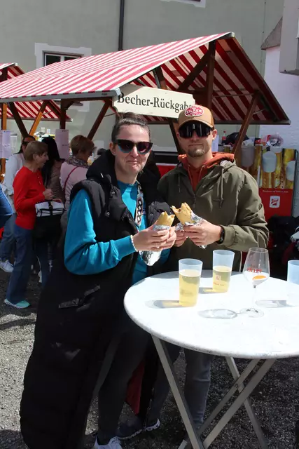 Melanie und Marvin genossen das gute Essen.