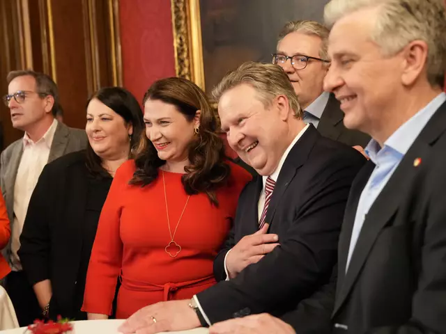 Die SPÖ freut sich über die erste Hochrechnung. | Foto: Valentina Marinelić/MeinBezirk