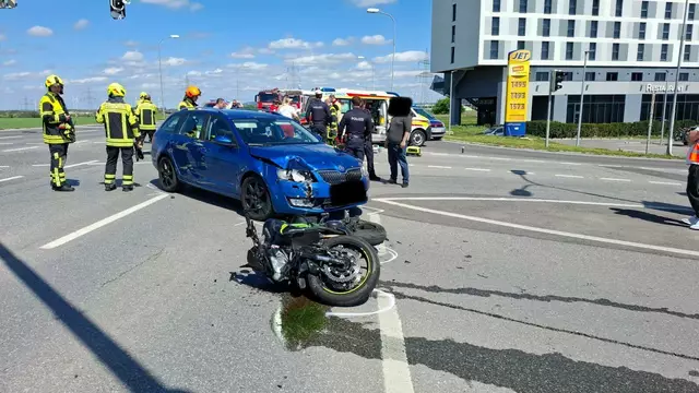 Dieser Motorradunfall ereignete sich diese Woche in Parndorf. | Foto: FF Parndorf