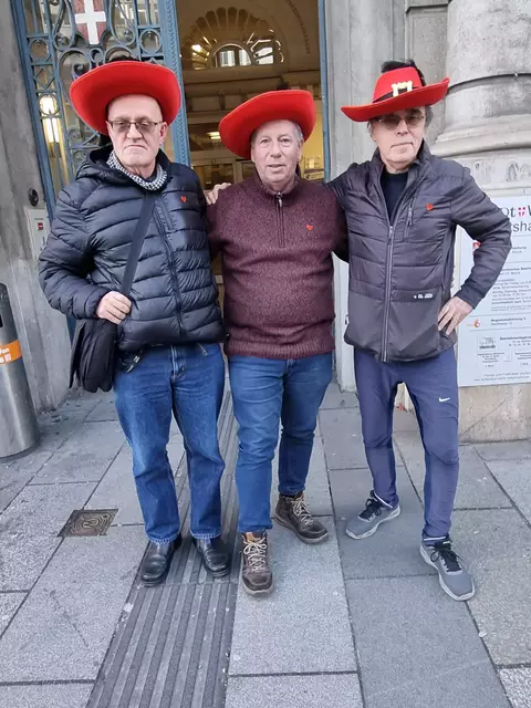 Die "drei Musketiere" der Herzpartei: Plattform Obdachlose-Obmann Hans-Georg Peitl, Vorsitzender und Spitzenkandidat Karl Halmann und Anatolij Volk. | Foto: Herzpartei