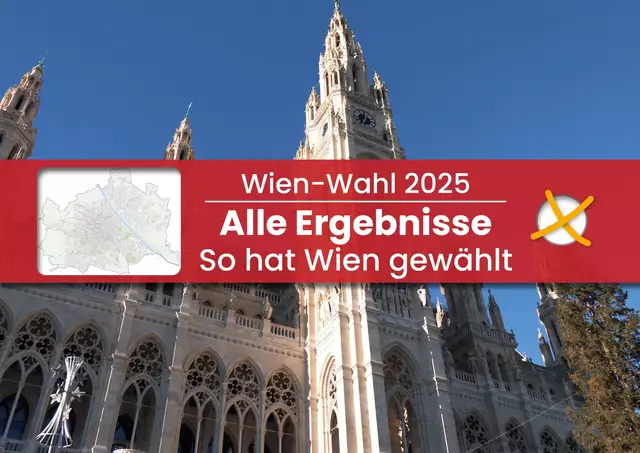 Alle Ergebnisse der Wien-Wahl 2025. | Foto: Pölzl/Diewald/MeinBezirk
