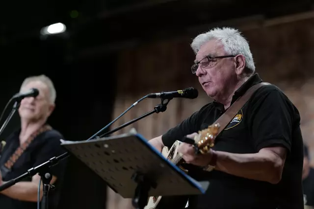 Günther Schneider bei seinem musikalischen Abschied. | Foto: Santrucek