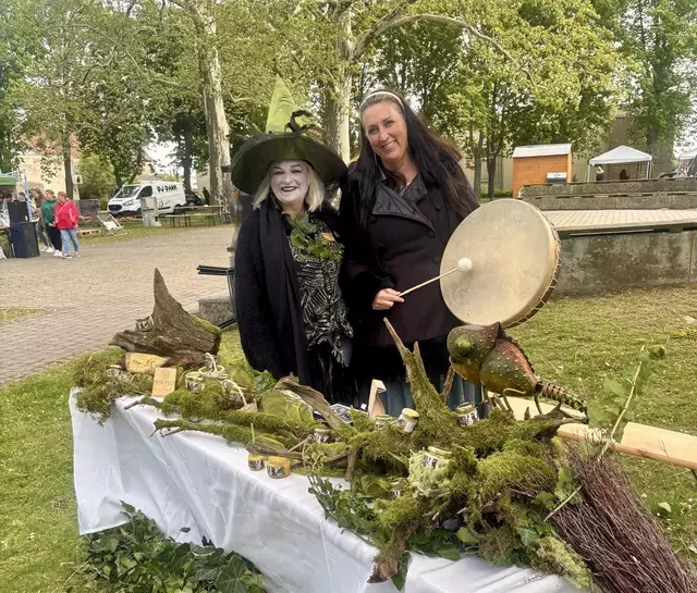 Heike Tröstner war auch mit einem Stand beim Walpurgismarkt in Rechnitz vertreten.  | Foto: MeinBezirk
