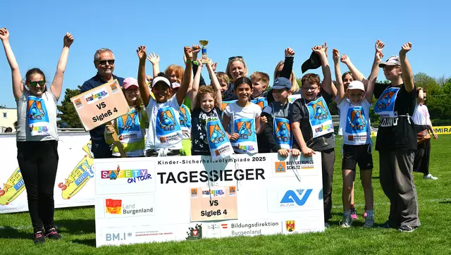 Die 4. Klasse der Volksschule Sigleß ging als Tagessieger beim Vorbewerb hervor.  | Foto: Zivilschutzverband Burgenland