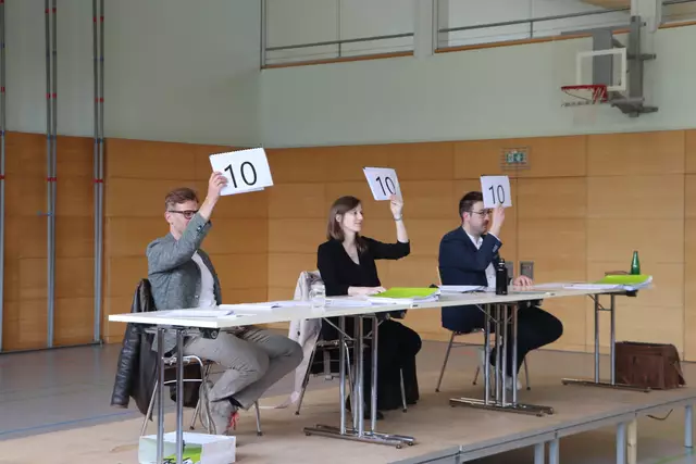Die Jury beim Bewerten. | Foto: OÖBV Bezirk Braunau