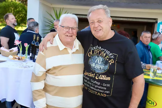 Zwei Sportlegenden: Franz Bauer und Erich Korherr sen. | Foto: Alfred Mayer