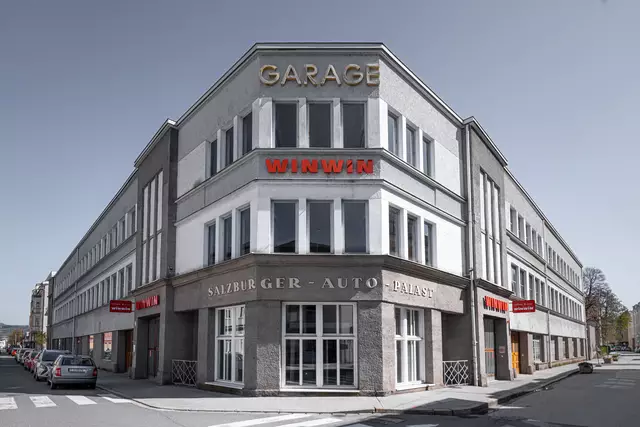 Salzburger Autopalast; Entwurf u. Ausführung: Zöttl und Sperl (1928) | Foto: Hubert Auer