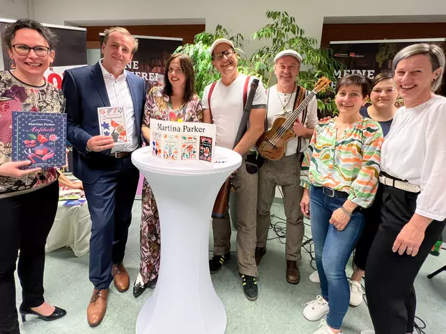 Martina Parker und die "Eidaxl Combo" waren in der AK-Bücherei Oberwart zu Gast. | Foto: AK Burgenland