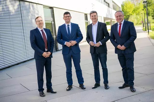 AL Markus Bliem, LHStv. Martin Gruber, LR Daniel Fellner, AL Gerhard Hoffer.