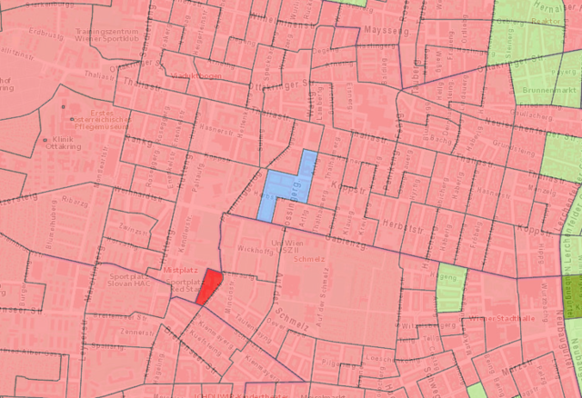 Der Polizeibau in Ottakring wählt seit Jahren blau. Auch bei der Bezirksvertretungswahl 2025 war das nicht anders.  | Foto: wien.gv.at (Screenshot)