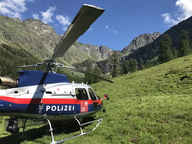 Der Tatverdächtigte wurde mit dem Polizeihubschrauber gestellt. | Foto: ZOOM.TIROL