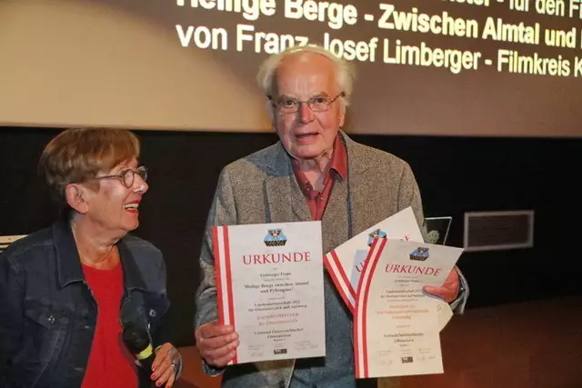 Franz Limberger war auch passionierter Filmemacher. Bei den Landesmeisterschaften 2022 erreichte der Film „ Heilige Berge – zwischen Almtal und Pyhrnpass“ gleich drei Preise und wurde von der Jury zum Landesmeister gewählt. | Foto:  Alois Kaiser 
