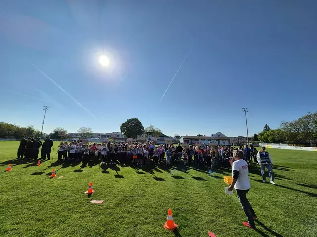 220 Schülerinnen und Schüler aus 14 Klassen der 3. und 4. Jahrgänge der burgenländischen Volksschulen waren beim Vorbewerb in Siegendorf dabei. | Foto: Zivilschutzverband Burgenland