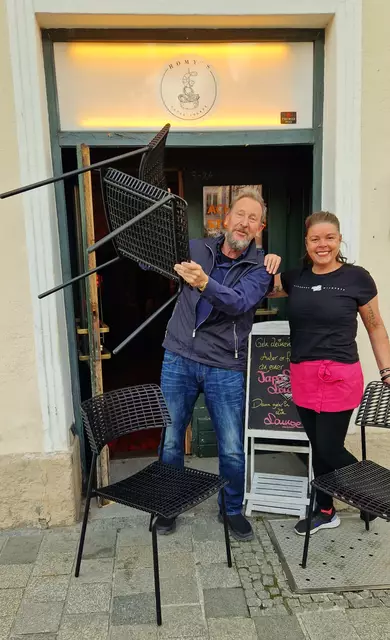 Martin Ballendat neben Romy Krammer. | Foto: Martin Ballendat