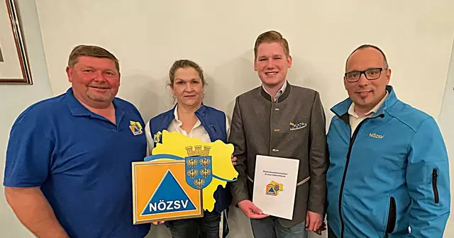 Horst Obermayer, Monika Pillwein, Jan Borensky und Markus Weber. | Foto: NÖZSV Mistelbach