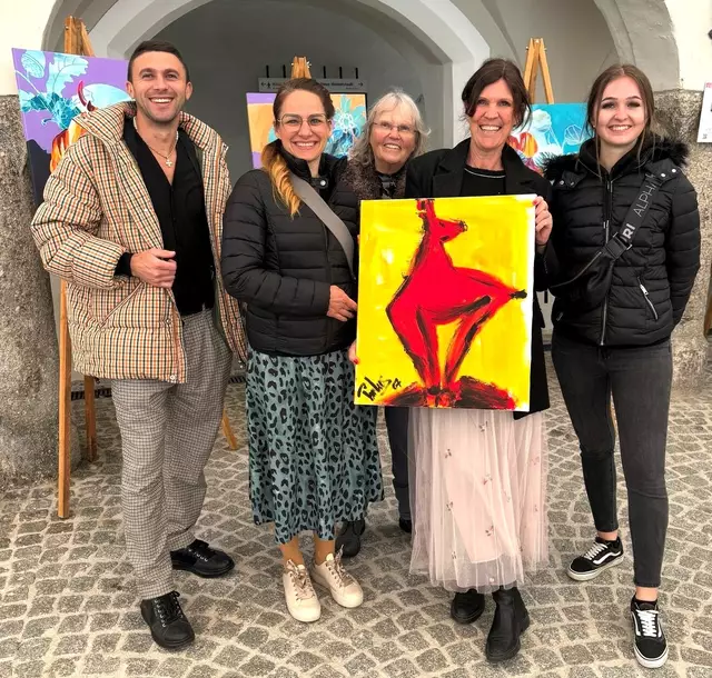 Mitgleider von "Kitzbühel Aktiv" stellten im BH-Hof in Kitzbühel aus. | Foto: V. Kitzbühel Aktiv