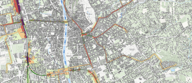 Auch entlang des Gleisnetzes bildet sich Lärm.  | Foto: BMK/BVE/LFRZ 2025