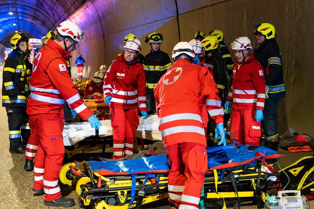 Die Übung soll dazu dienen, für den Ernstfall vorbereitet zu sein.  | Foto: Rotes Kreuz Lütgendorf
