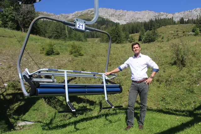 Arno Russ im Jahr 2019 auf der Brunnalm, als er die Geschäftsführung der Freizeitbetriebe Veitsch übernommen hat. Seit 29. April ist er Bürgermeister der Marktgemeinde St. Barbara.  | Foto: Hofbauer