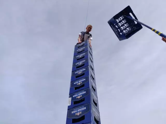 Das Kistenkraxln ist für viele ein Highlight. | Foto: SU Hohenzell