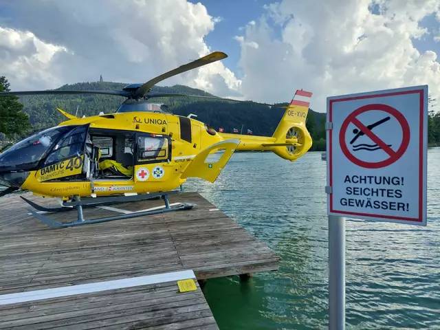 Besonderes Augenmerk liegt auf der realitätsnahen Rettung von Personen mit Hubschraubereinsatz. Im Rahmen dieser Übung wird der Hubschrauber auf der Bootsbrücke landen (Symbolfoto) | Foto: MeinBezirk.at