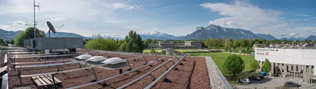 Bis zu 30.000 Kilowattstunden Strom können zukünftig pro Jahr durch die Photovoltaikanlage erzeugt werden. | Foto: Stadt Salzburg/Alexander Killer
