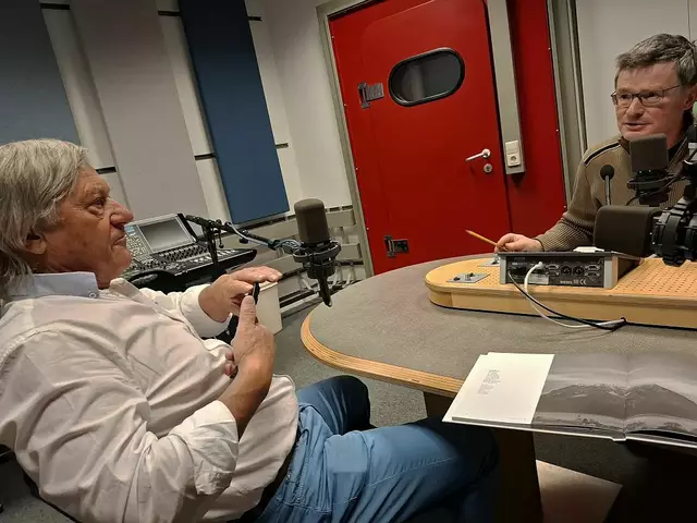 Fotograf Richard Mayr (links) und ORF-Redakteur Franz Neger.