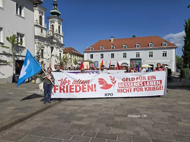 Demonstration, 1. Mai, Graz