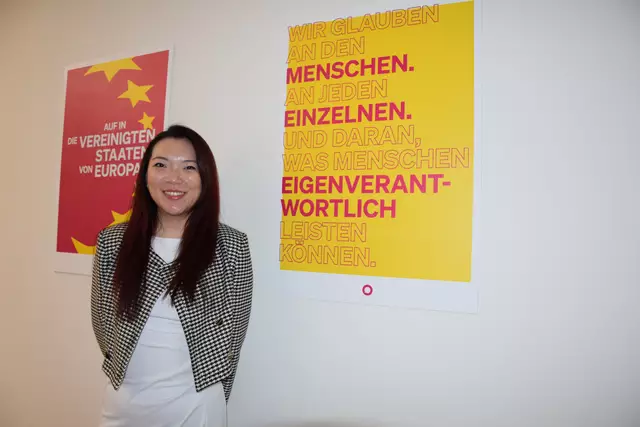 Evelyn Shi war Neos-Spitzenkandidatin in Döbling.  | Foto: Laura Rieger/MeinBezirk